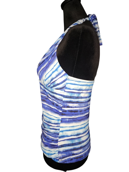 La Blanca Serene Stripe Halter Tankini Top Set, Womens 6 - Picture 7 of 11